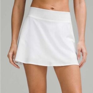 Lululemon Lightweight High-Rise Tennis Skirt white 14